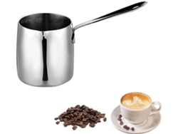 Caldera Cafe Turco Acero Inox, Para Calentar Leche, Derretir Manteiga Y Te Chocolate