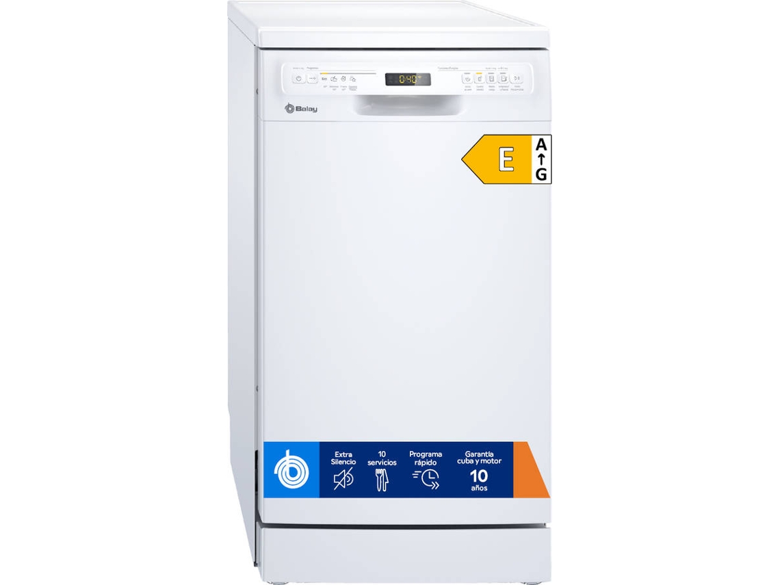 Lavavajillas BALAY 3VN4030BA (10 Cubiertos - 45 cm - Blanco)