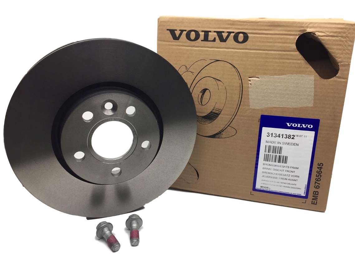 Discos de freno delanteros originales Volvo S60 V60 S80 31341382