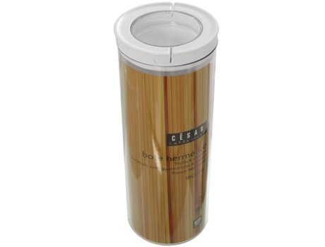 Bote Cocina Transparente Y Blanco DRW (10,5x28,5cm)