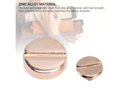 50 Juegos De Remaches De Cabeza Plana De Aleación De Zinc Chapados En Oro De 12 Mm Para Cuero, Bolsos, Ropa Y Zapatos.