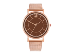 Reloj De Moda Para Hombre Y Mujer, Correa De Malla, Esfera Redonda, Movimiento De Cuarzo, Para Parejas.