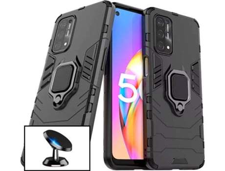 Kit Carcasa + Soporte Oppo A16S PHONECARE Military Defender