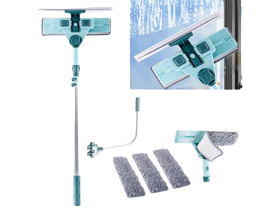 Rodo Para Janelas, Telescã³pico De 69 Cm A 145 Cm, Funã§ã£o Dupla, Material De Microfibra, Compatibilidade Universal, Design Amigã¡vel Ao Usuã¡rio Oem