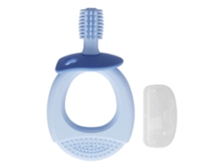 Cepillo De Dientes Infantil Para Entrenamiento, Silicona Suave, 360°, Seguro, Extraíble, Azul