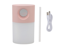 Mini Humidificador Portátil Recargable Con Luz Nocturna, Niebla Fina, Silencioso, 350 Ml, Rosa.