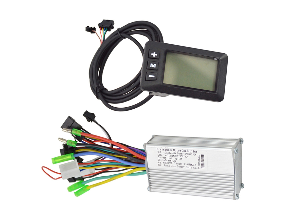Jinwei-controlador De Motor Para Bicicleta Eléctrica 250w/350w 24-48v/36-60v Con Panel Lcd Para Moto Scooter