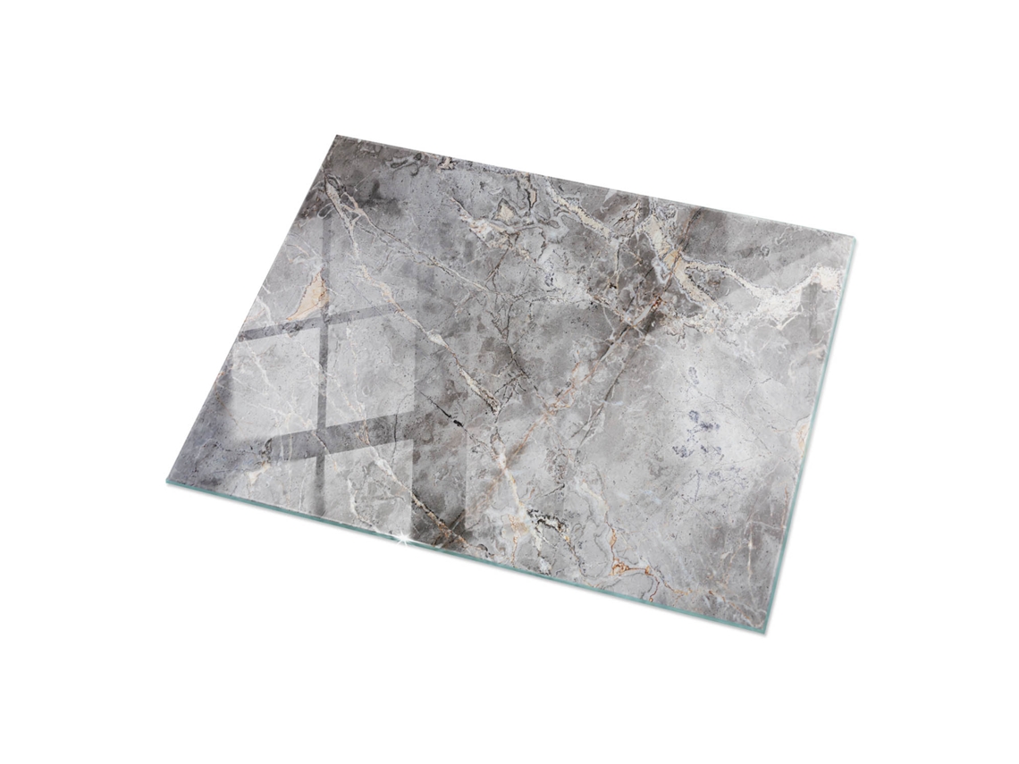 Tablero de mesa rectangular de Espelharte (120 x 80 cm - Diseño de mármol natural - Gris)