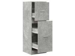 Maison Exclusive - Armario Botiquín Madera Ingeniería Gris Hormigón 40x41x118 Cm