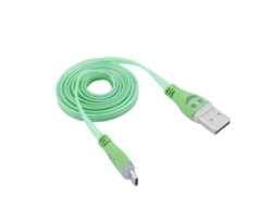 Cable De Carga Y Sincronización De Datos Micro Usb Led Verde De 1 Metro Para Teléfonos Android Lg
