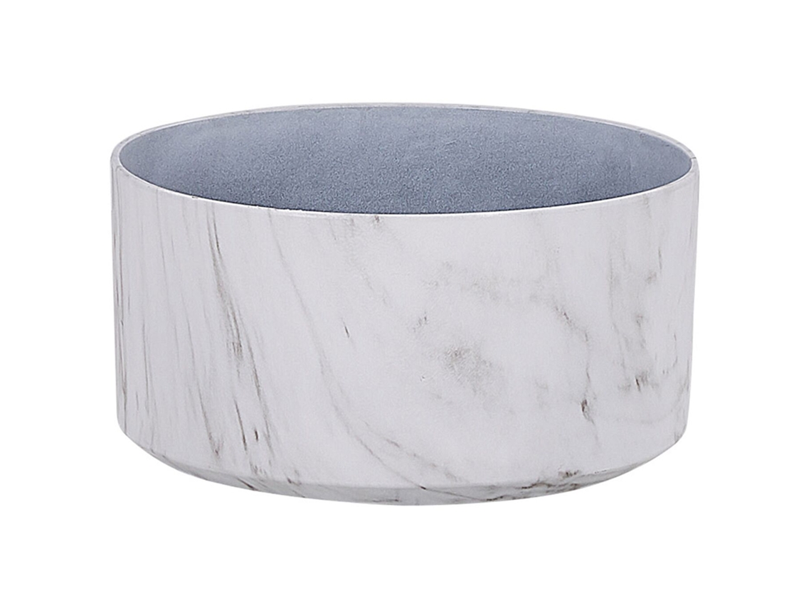 Maceta BELIANI Valta de Mezcla de piedra Blanco 43x43x22