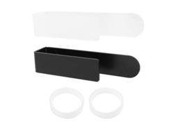 Toallero de plástico en forma de U, 2 piezas, para baño/cocina