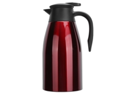 Olla Térmica De Acero Inoxidable 2l Jarra Vacío Para Hogar Oficina Viaje Rojo