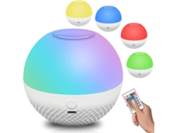JILLIOPER Luz RGB blanca y vibrante regulable, sensor táctil de encendido y apagado, luz nocturna moderna con batería recargable, perfecta para la decoración de