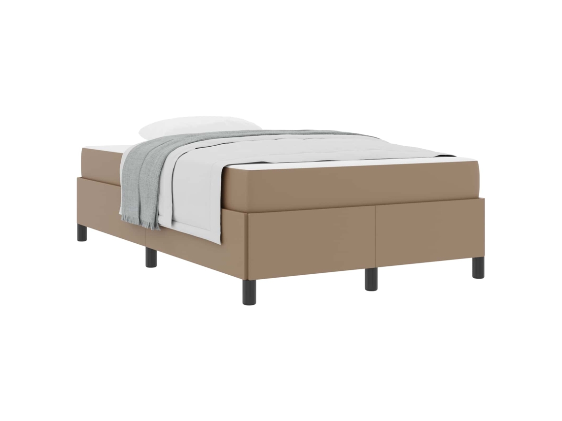 Maison Exclusive - Estructura De Cama Con Colchón Capuchino 120 X 200 Cm Tela