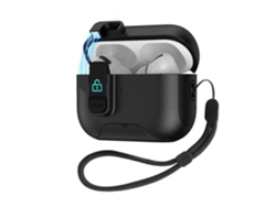 Estuche para auriculares con tapa retráctil automática y cierre de seguridad. GIECY