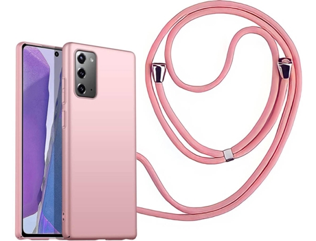 Funda Samsung Note 20 Turtleshell Rígida con Collar Rosa