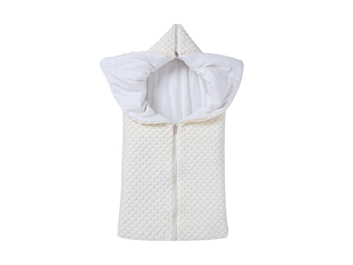 Saco De Dormir 2 En 1 Para Bebé Con Manta De Punto Abrigada Para Recién Nacidos De 0 A 24 Meses (blanco) Czhhmart