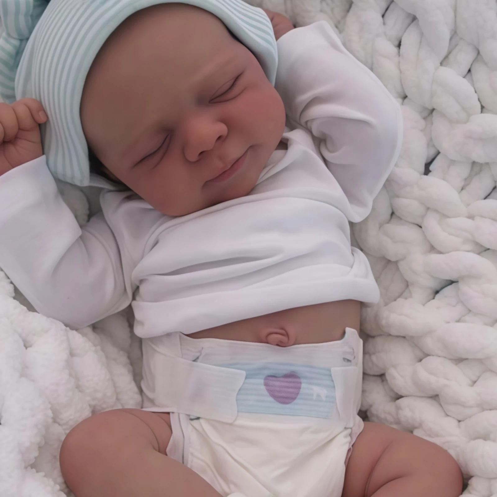 Muñeca Rebirth Prepintada De 19 Pulgadas, Juguete De Regalo Para Niños