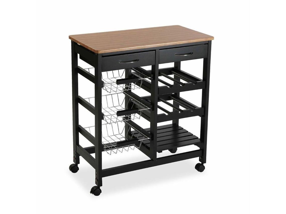 Carrito de Cocina VERSA (Madera MDF - 66 x 37 x 76 cm)
