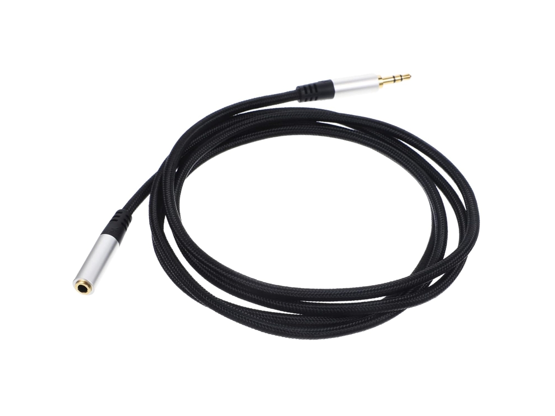 De Extensión De Audio Auxiliar Macho-hembra Para Coche, Smartphone Y Pc. Conector Duradero Y Resistente Al Desgaste.