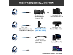 Auriculares (cancelación De Ruido Con Micrófono) Auriculares Gaming Compatibles Con 3.5mm
