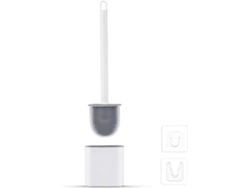 Escobilla De Baño Plana De Silicona, Antigoteo, Apta Para Colgar En La Pared O Colocar En El Suelo, Ideal Para El Cuarto De Baño