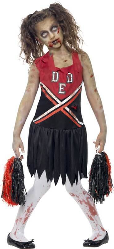 Zombie Cheerleader Halloween niños 12+ años de disfrazzes animadora talla