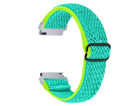 Correa de tela tejida ajustable elástico con hebilla para Samsung Galaxy Watch 46mm/Watch3 45mm - verde amarillento