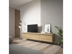 Mueble TV, Televisión, 240x45x35 cm, Colgado, Suspendido, Roble SKRAUT HOME