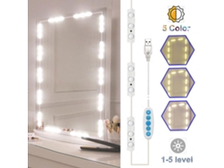 2026-luz De Espejo Led Regulable Con 45 Leds Luz De Maquillaje Diy Para Mesa De Maquillaje Usb