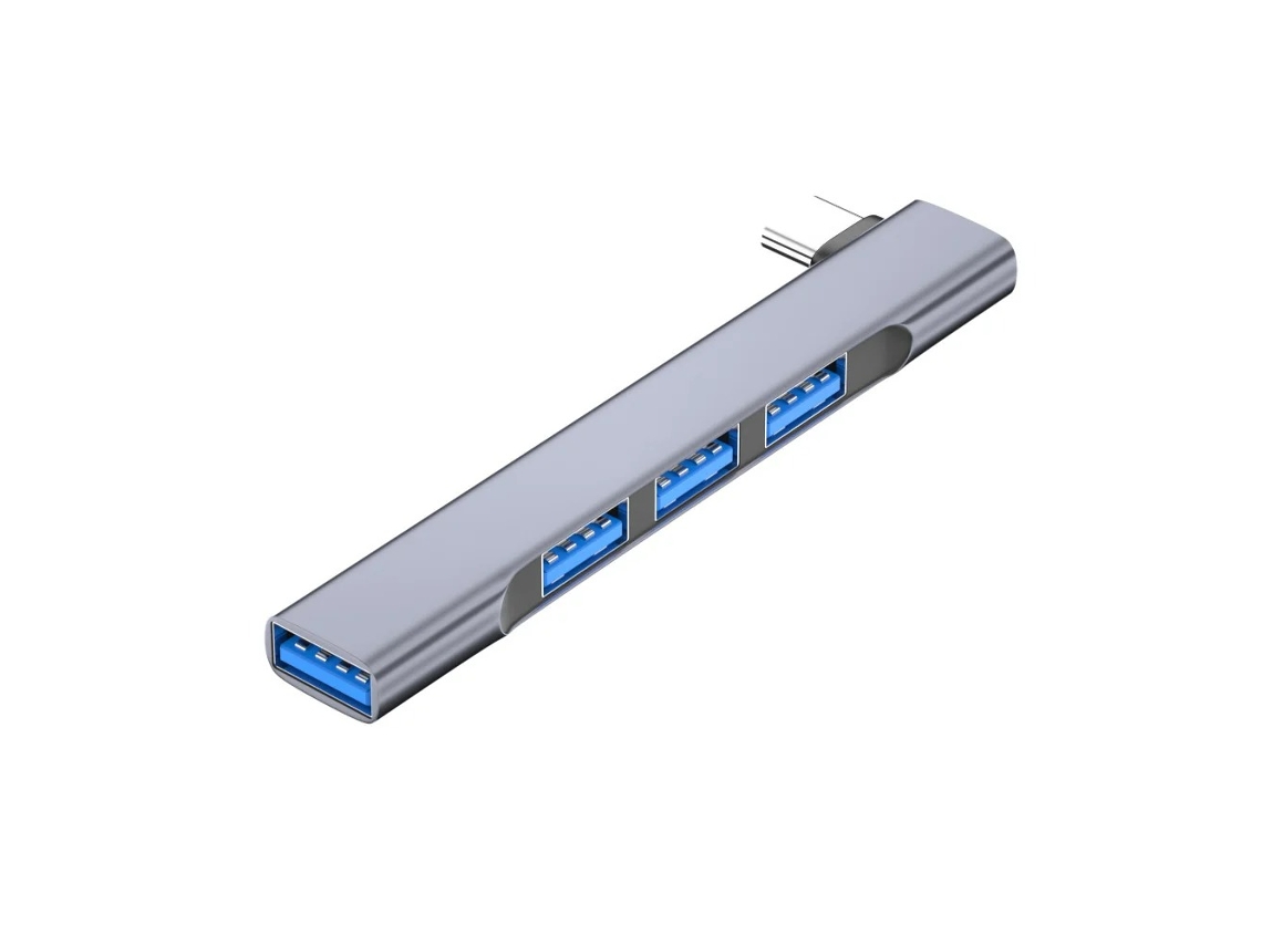 Hub USB-C 4 en 1 (Tipo C), para portátil/estación de trabajo móvil, adaptador OTG de alta velocidad, divisor, base universal 3.0