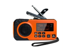 Radio Portátil De Emergencia Mdug Dab Con Energía Solar, Bluetooth, Fm, Alarma Sos Y Batería Externa De 5000 Mah.