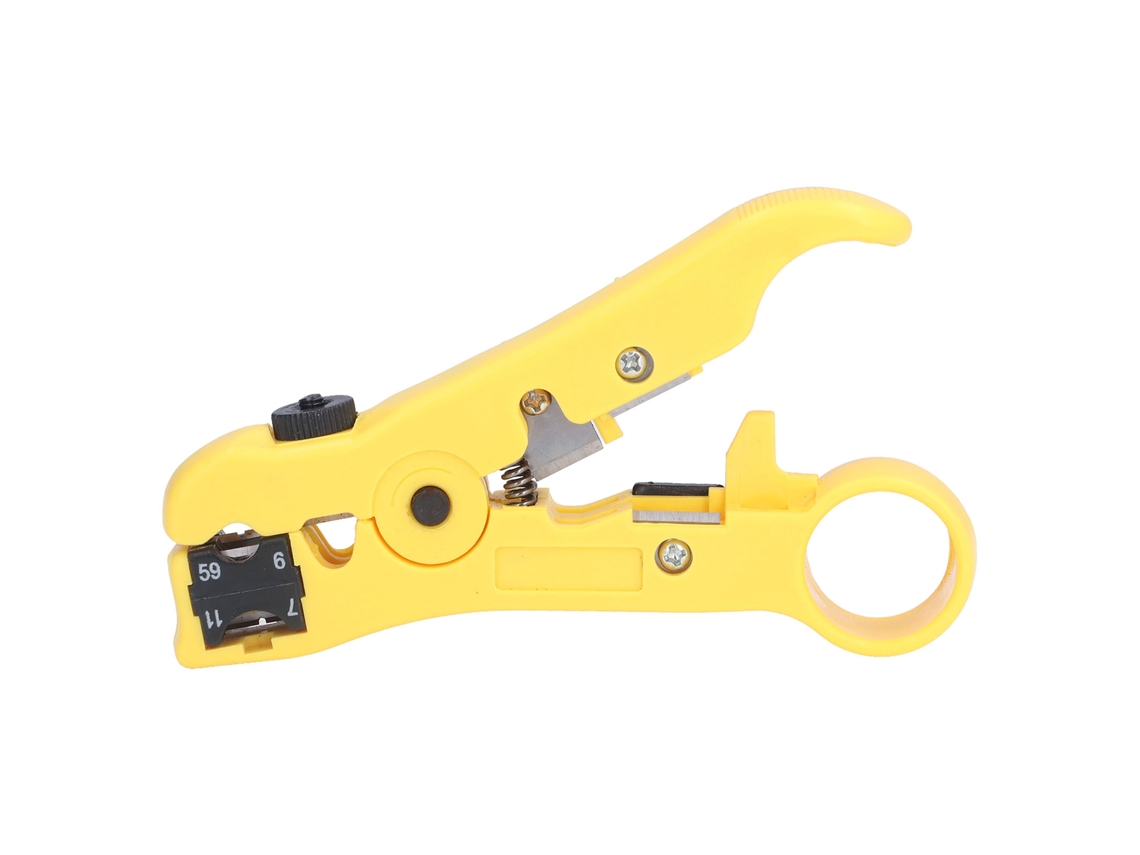 Alicates Pelacables Coaxiales Multifuncionales Ajustables Rg59/6/11/7 Para Redes Manuales