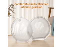 Recolector de leche materna de silicona líquida YANYXR con escala visible, reutilizable, protección para el pezón y a prueba de derrames.