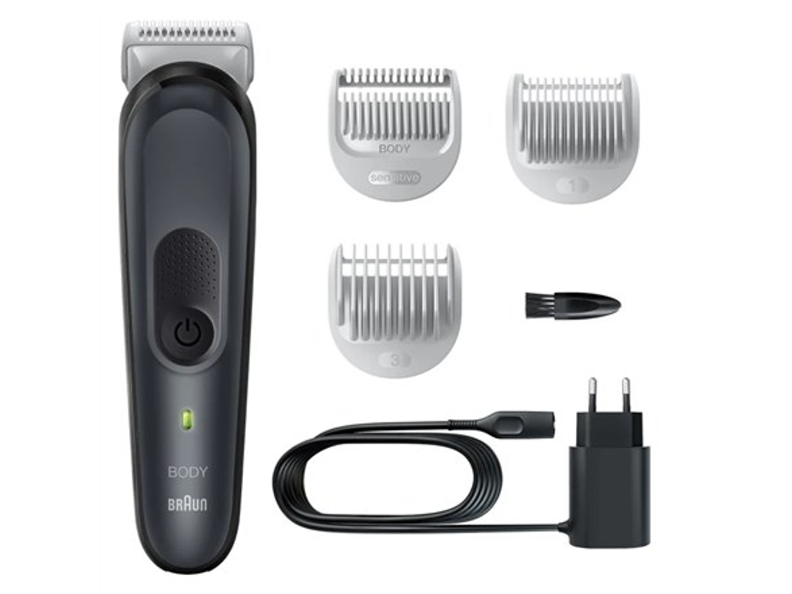 Afeitadora corporal BG3340 inalámbrica y sin cable negra/gris Braun