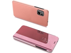 Carcasa Samsung Galaxy A20S LMOBILE Clear View Rosa