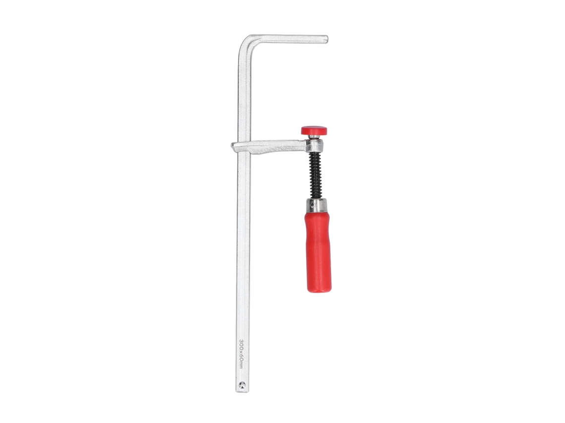 Abrazadera En F Ajustable Para Carpintería, Segura, Antideslizante, De Aluminio Con Mango De Álamo, 300 X 60 Mm