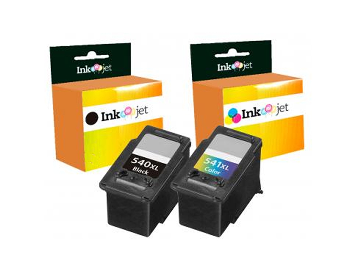 Pack 2 Cartuchos de Tinta Compatibles Canon PG540XL Cl541XL 5222B005/5225B005 5226B005/5227B005