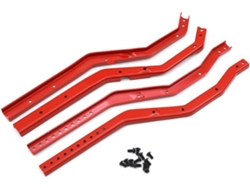 Chasis Metálico Para Coche Rc 1/10 Axial Scx10 Iii Ax103007 Rojo