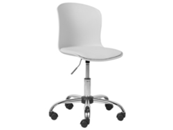 Silla de oficina BELIANI Vamo de Piel sintética Blanco 60x60x85