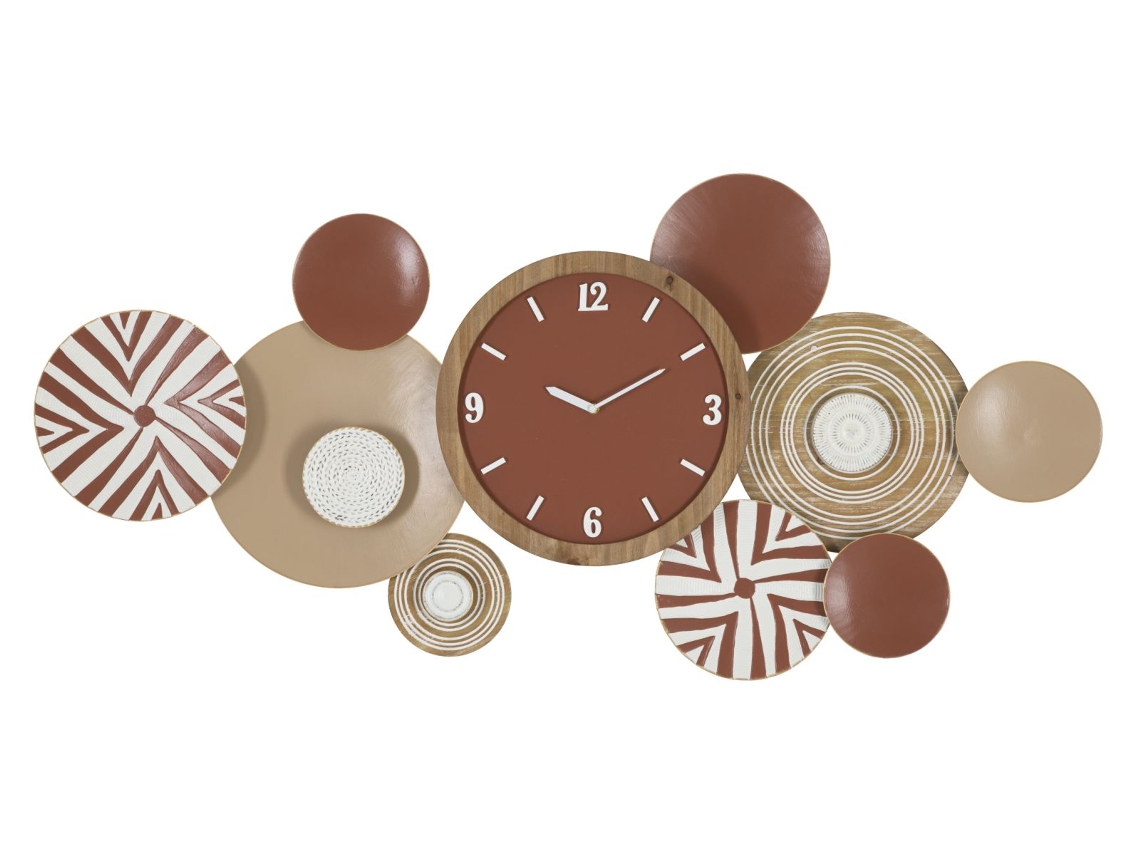 Reloj De Pared Étnico Cm 127,6x7,6x61 Unico / Multicolor