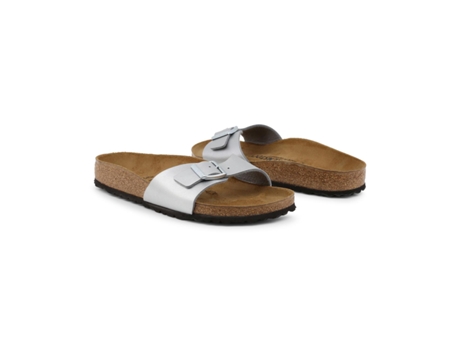 Chanclas Birkenstock Madrid Birko-Flor Plata 38