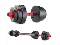 Mancuerna Ajustable para Musculación 2 en 1 con Barra de Extensión de 20Kg SYNERFIT
