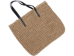 Bolsa De Palha Tricotada, Bolsa De Ombro Trançada Feminina, Design Simples, Estilo Único, Para Uso Diário.