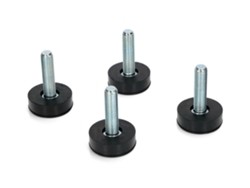 Pé Nivelador De Goma Kit 4 Unid. Ø8ma H50mm Para Lavadora Lft004un
