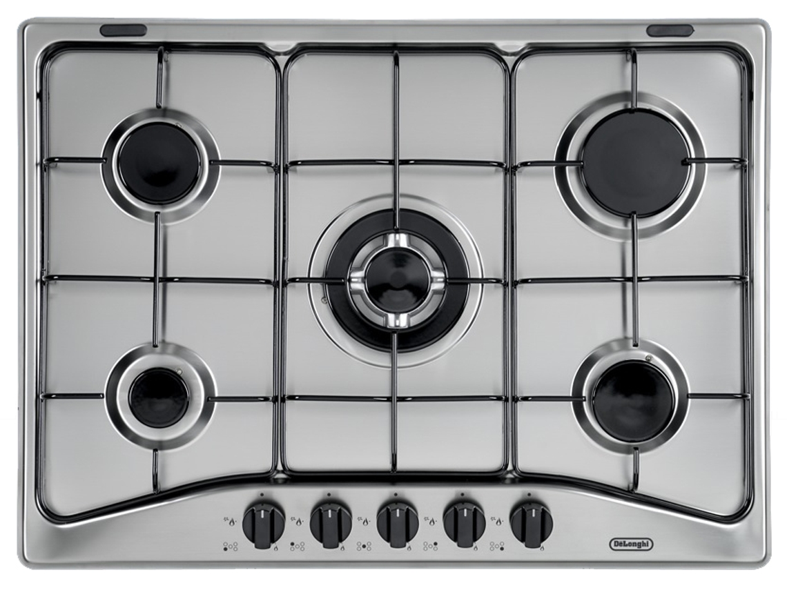 Placa de Gas DE'LONGHI YAF57ASV (68 cm - Inox)