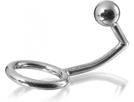 Estimulador METAL HARD Cock Ring Intruder con Analbead 30mm