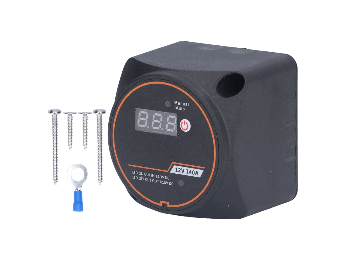 Relé De Aislamiento De Doble Batería De 12 V Y 140 A Con Pantalla Digital, Resistente Al Agua Para Coche Y Barco.
