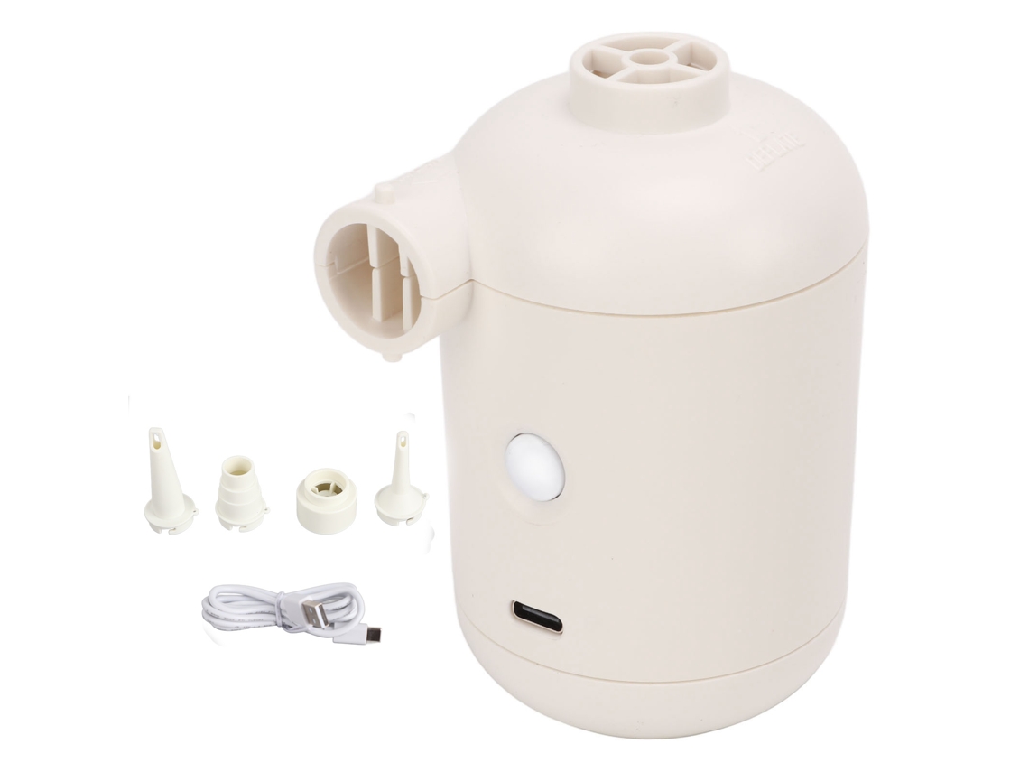 Bomba De Aire Eléctrica Usb 2a Dc5v Universal Portátil Con Boquillas Para Sofá Salvavidas Piscina